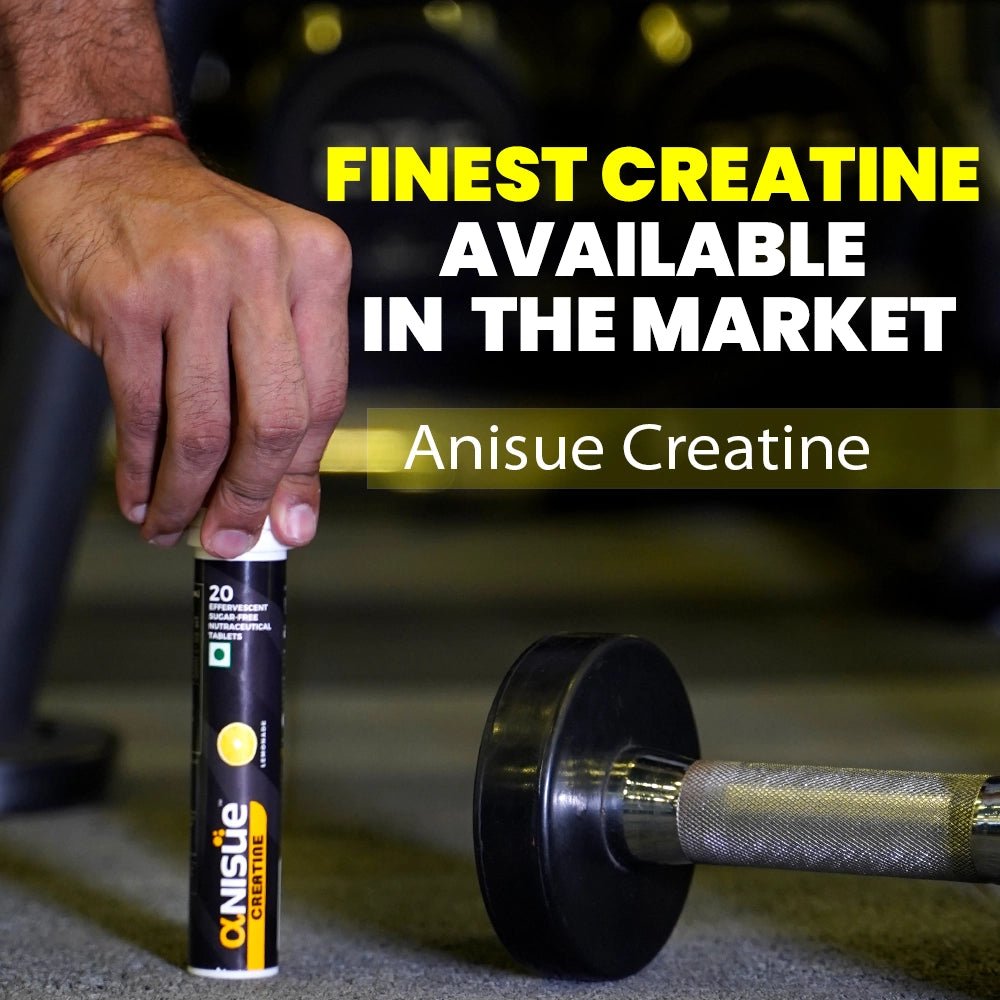 Creatine Monohydrate Tablets (Lemonade, 20 Tabs) - Anisue Healthcare Pvt Ltd