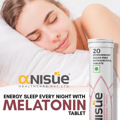Melatonin Tablets (Litchi, 20 Tabs) - Anisue Healthcare Pvt Ltd