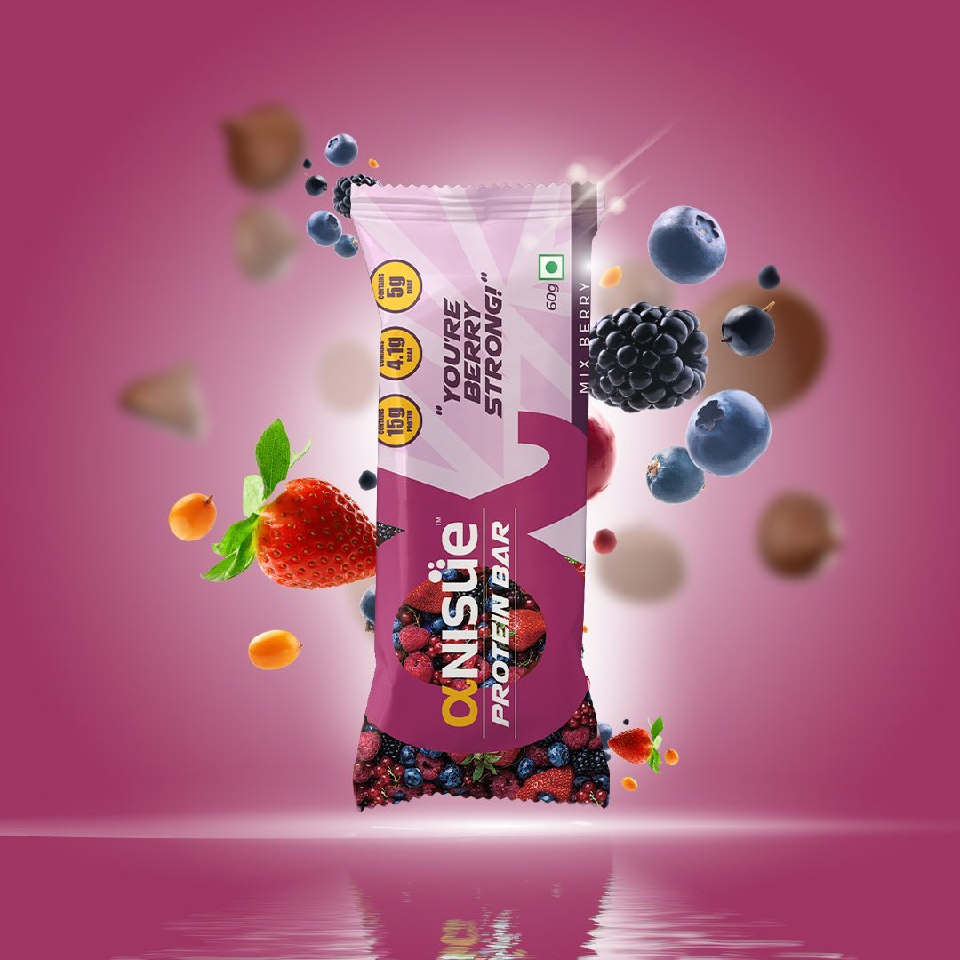 Protein Bar (Mix Berry) - Anisue Healthcare Pvt Ltd